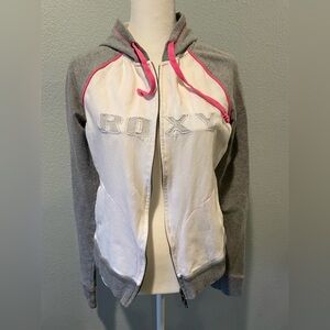 Roxy Gray and White Hoodie